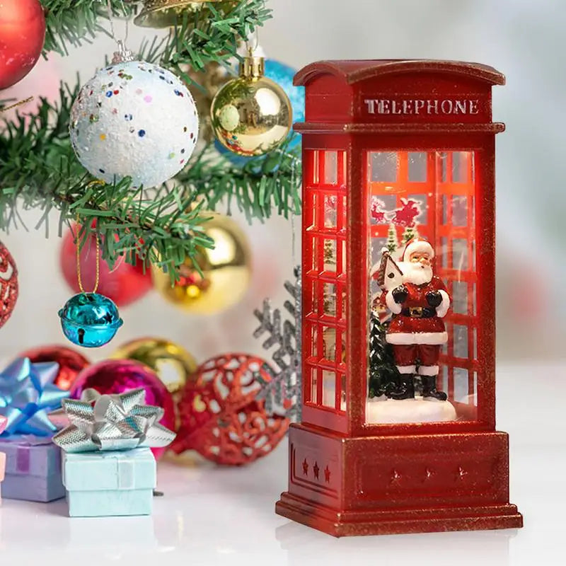 CABINE TELEFÔNICA NATALINA - DECORAÇÃO DE NATAL  COM DIVERSOS PERSONAGENS